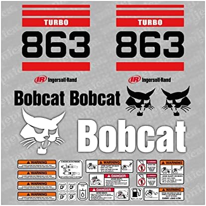 Стикер на вторичния пазар Турбопогрузчика Bobcat 863 /Aufkleber/Adesivo / Стикер / Комплект за подмяна