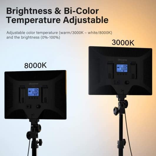 Осветление за видео-конферентна връзка Dazzne D50 Keylight с wi-fi дистанционно управление, Led стрийминг осветление за уеб камера,