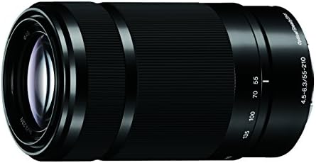 Обектив Sony E 55-210 мм F4.5-6.3 за камери Sony с впръскване на стена - Черен (обновена)