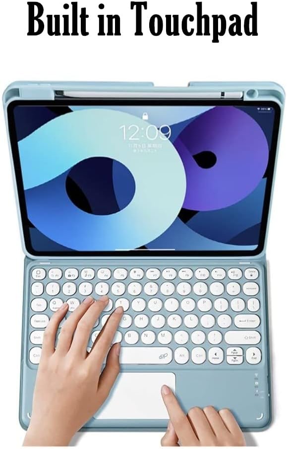 Калъф за клавиатура SOUYOYIHI iPad Air 4th 5th Поколение с тачпадом iPad Pro 11 см, Цветна Клавиатура 3rd 4th 1st 2nd Поколение, свалящ