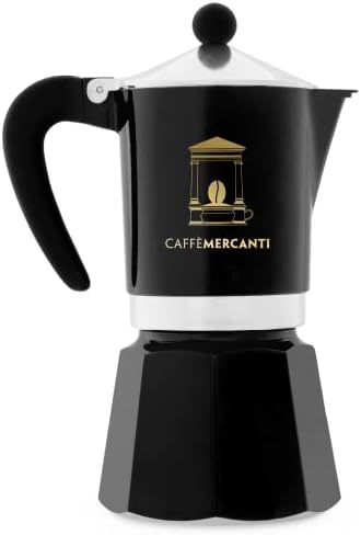 Bialetti Caffe Mercanti Black Oro 6 Чаши