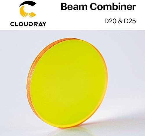 Диаметърът на обектива Cloudray Laser Beam Combiner 20 мм за машина за лазерно гравиране и рязане на CO2, за да се коригира пътя на светлината и да видим лазер