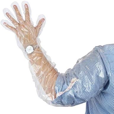 50 бр. ветеринарни ректално дълги ръкавици за осеменяване за Еднократна употреба пластмасови в цялата страна 35,5 см поле за