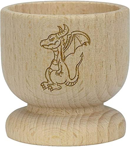 Дървена чаша за яйца Azeeda 'Dragon' (EC00018795)