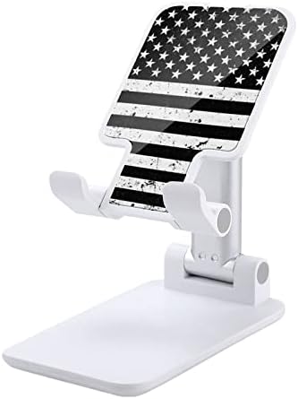 Американски Флаг Сгъваем Настолен Държач за Мобилен Телефон, Преносим Регулируема Поставка за Аксесоари за Туристически Плот