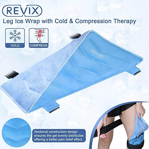 REVIX Приключи с лед на коляното при травми многократна употреба и Голямо Гелевое Приключи с лед за Пищяла, на тазобедрена става, наколенной
