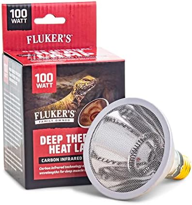 Лампа дълбоко загряване на Fluker за влечуги - 100 W