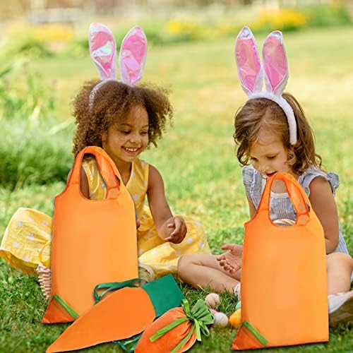 CAMDUCK 3 бр. торбички с завязками за великден Моркови, чанти за предложения от Моркови, Подаръчни пакети от сок от моркови,
