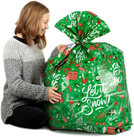 Големи пакети за коледни подаръци - Комплект от 4 Коледни подаръци 36 x 44, Много Големи пакети за коледни подаръци, Опаковане - Гигантски