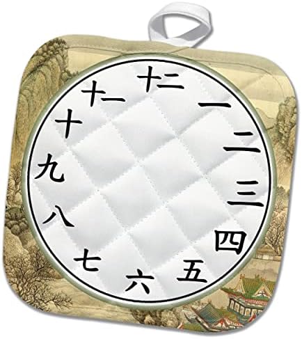 3. Покажете, колко време за набиране на китайски часа - Цифри канджи - Предмети на изкуството от Порцелан - кухненски ръкавици (phl-362970-1)