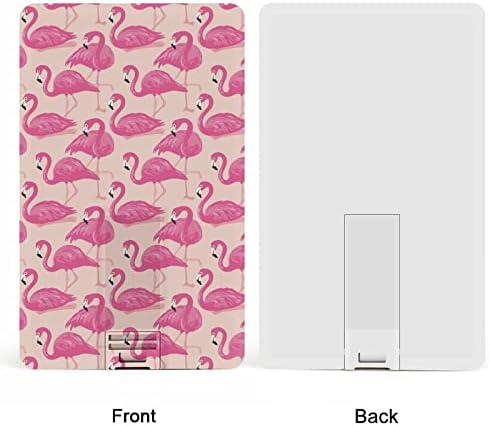 Розово Фламинго USB Флаш памет Персонални Кредитна Карта Памет Memory Stick USB Key Подаръци