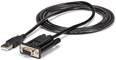StarTech.com Адаптер USB към сериен интерфейс RS232 Кабел-адаптер към DB9 Сериен ОСЕ с FTDI – null-модем – USB 1.1 / 2.0, захранвани