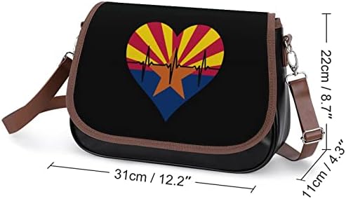 Love Arizona Сърцебиене Кожена Чанта През Рамо Малка Чанта-Тоут Чантата си Модни Поясная Пътна Чанта и Раница на Рамото за