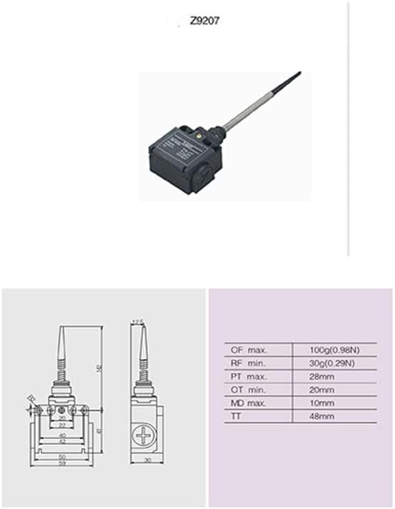 SYZ-9207 10A крайния изключвател Ключ Преместване на Микропереключатель