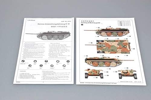 Тромпетист 00385 Немски Entwicklungsfahrzeug E10 Танк Hetzer 1/35 Мащабна Комплект Модел