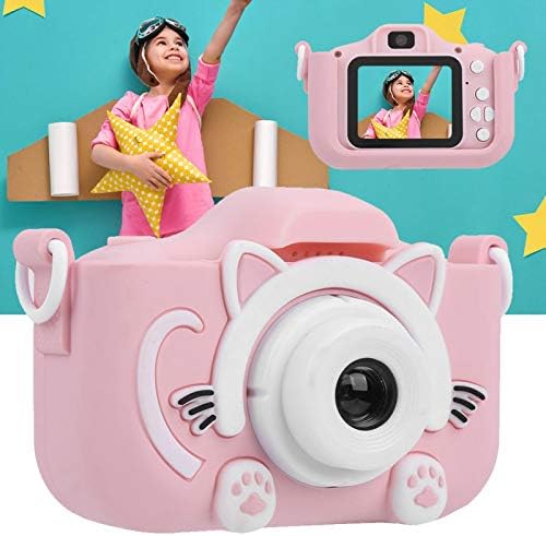 ALREMO HUANGXING -детски Цифров фотоапарат, здрав cartoony цифров видеорекордер, забавен Красив практичен подарък за празник,