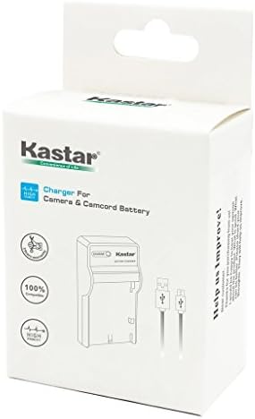 Зарядно устройство Kastar Slim USB за батерия на фотоапарат Sony Cybershot DSC-HX5V, DSC-HX9V, DSC-W30, DSC-W35, DSC-W50, DSC-W55,