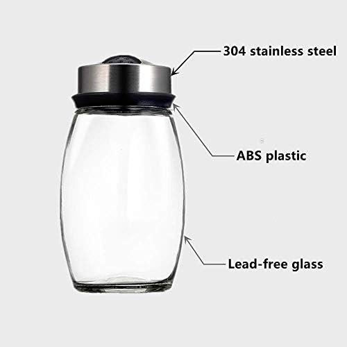 Стъклени бутилки за подправки ICO 6, Бутилки за подправки, Стъклени кутии за подправки от бессвинцового стъкло, бутилки за подправки с въртяща