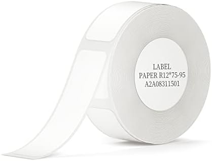 Лентата за производство на етикети, Бяла Хартия за печат на етикети, Съвместима с NIIMBOT D11 D110 D101, Хартия за Термонаклеек 0,47