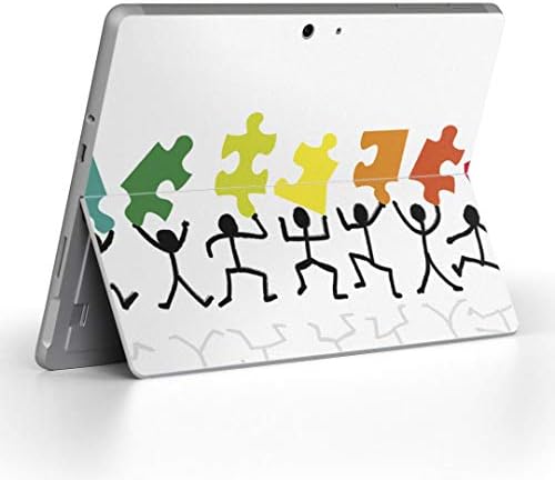 стикер igsticker за Microsoft Surface Go/Go 2, Ультратонкая Защитен Стикер за тялото, Скинове 003524, Цветна Илюстрация, Пъзел