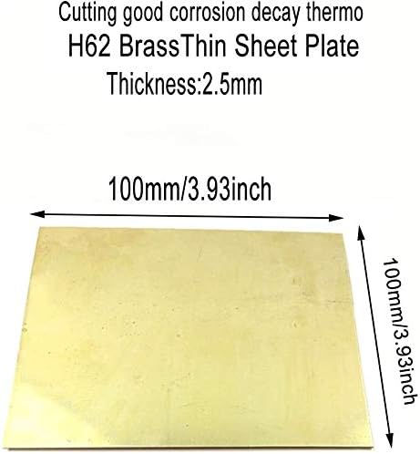YUESFZ Латунная плоча H62 Латунная метална Тонколистовая фолио, Рулонная Метална стойка, Скелетна модел с ЦПУ, Дебелина 2.5 мм, 1 бр.,