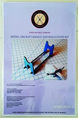 Книжен модел самолет за поддръжка и изграждане на авиационен щанд Air Force Kit Card Model (1/22-1/48) Бял