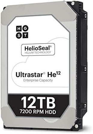 HGST Ultrastar He12 | HUH721212ALE601 | 0F27454 | 12 TB 7200 об / мин 256 MB Кеш-памет, SATA 6,0 Gb / с 3,5 | 512E | Криптиране на