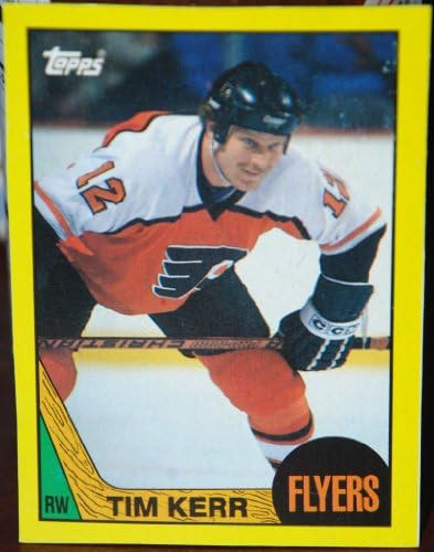 1987-88 Топпс Тим Кер B Филаделфия Флайърс Бокс Долната Хокейна карта НХЛ
