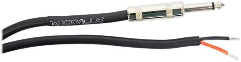 Акустичен кабел Rockville RTSBW10 10 Фута 1/4 TS с Оголенным тел, 16 AWG, Мед