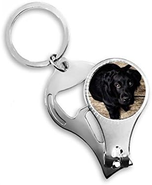 Куче, черно животно, една Самотна нощ, пръстен за клещи за нокти, ключодържател за отваряне на бутилки, машина за рязане