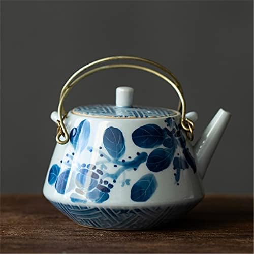 KUTDYK 190 МЛ ретро чернильная живопис чайник керамичен чайник набор от еднократна чайник, кана за чай, определени