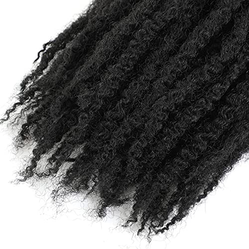 24-Инчов косата Marley Twists, 3 опаковки, Косата Marley, Дълги Афро-Къдрава Коса, Плетене Косичек, Закручивающиеся на една Кука косата