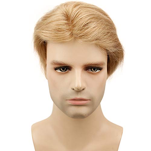 Voloria Европейския Девствен човешкия изкуствена коса за мъже Перука Ултра Прозрачна Тънка Кожа PU Сменяеми Част на Косата от 10 x 8 Базов