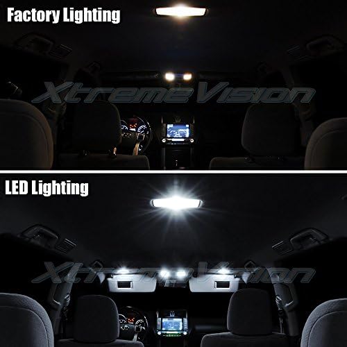 Led осветление на купето XtremeVision за Nissan Pathfinder 2005-2012 (10 бр) Комплект led осветление за вътрешни чисто Бели