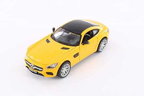 Хвърли под натиска на автомобил под наем - Mercedes-Benz AMG GT, Жълто - Показва Отлитую под налягане модел на автомобила в мащаб
