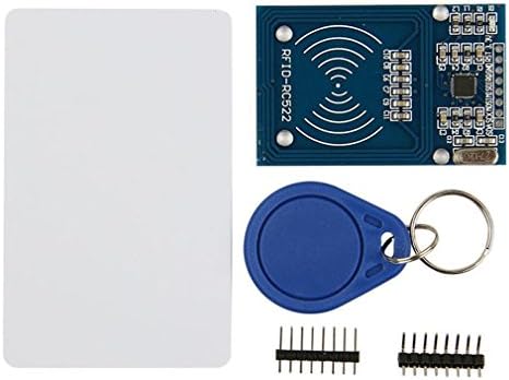 HiLetgo RFID Комплект - Модул сензор за радиочестотна карти Mifare RC522 IC + Празна карта S50 + Ключодържател Arduino