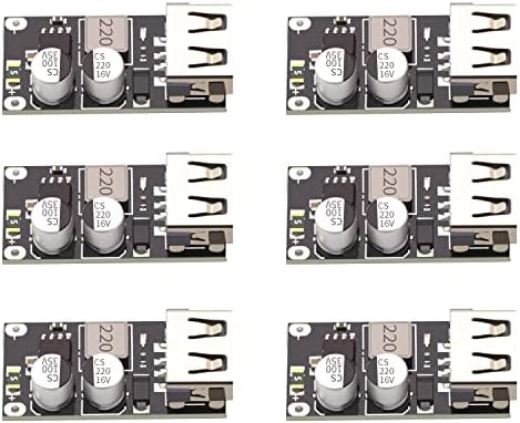 V TELESKY 6 бр. USB стъпка надолу Модул за Захранване на DC-DC Платка за бързо зареждане, от 6V12V24V32V до 5 QC3.0 Таксата за зареждане за iPhone Huawei Samsung FCP