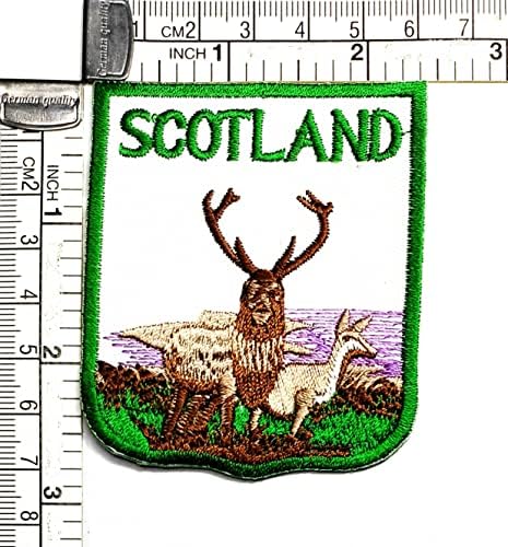 Kleenplus 2,6X2,3 инча. Държава Шотландия Флаг Кръпка Национален Флаг Лепенки за DIY Костюм Емблемата на Униформи Тактически