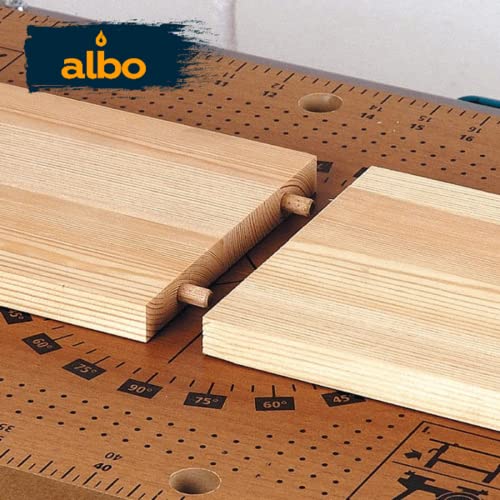 Дървени Дюбельные Пина ALBO 500 Опаковки с Различни Размери 1/4 + 5/16 + 3/8 цолови Нарезно Дървени Контакти Пръти, използвани За
