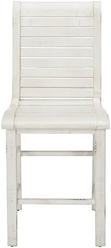 Прогресивно мебели Набор от столове Willow Counter 2, 19 W x 23 D x 42 H, бял