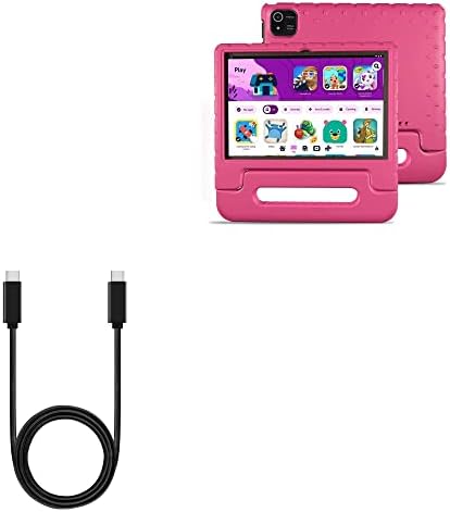 Кабел BoxWave, който е съвместим с таблетен NOBKLEN Kids Tablet JR-J10 (10 инча) - Кабел DirectSync PD (3 фута) - USB-C-USB-C (100