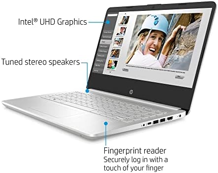Лаптоп HP [Windows 10] 2022 14 Full HD, Intel i3-1115G4 (Beat i5-7200U), 8 GB оперативна памет, 256 GB SSD-диск, уеб камера,