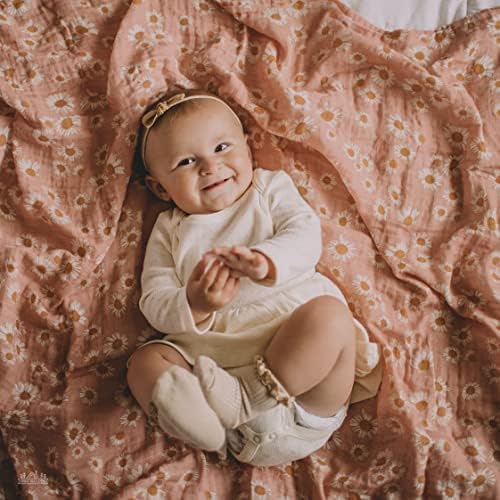 Муслиновое Памучни Пеленальное одеяло, Обвивка за Новородени момичета, Покривки за бебета с цветен Печат - най-Доброто за регистрация