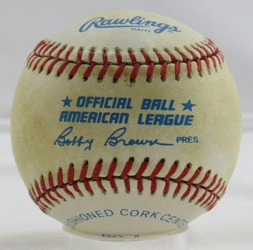 Джони Бланшар Подписа Автограф Rawlings Baseball B90 - Бейзболни Топки с Автографи