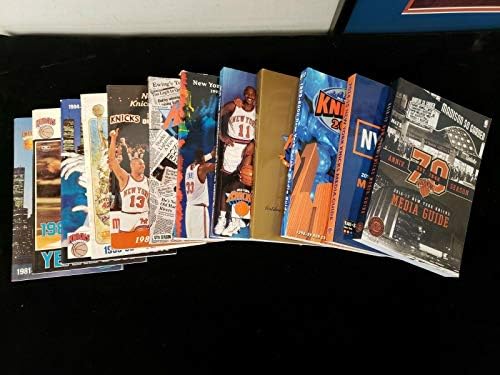 Серия от 12 различни медии-ръководства на Ню Йорк Никс - 1981-2015 - Програма НБА