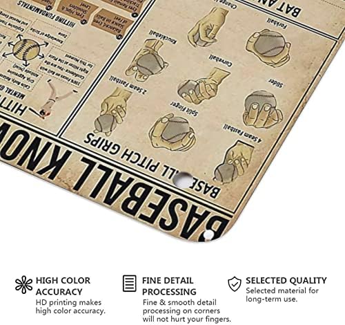 Старинните Метални Консервени Надписи-Бейзболни Знания Метална Табела Лидице - Ретро Постер на Табелката Знак за Масаж Домашен