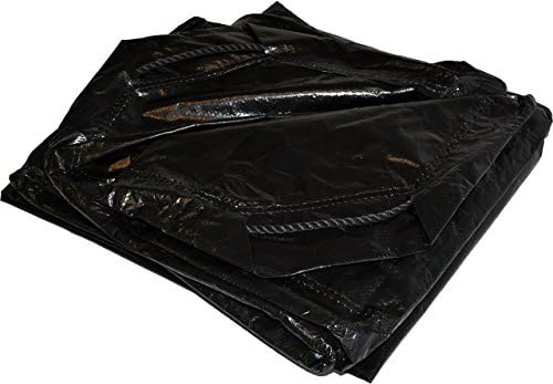 Суха надмощие 9 x 9 инча, черен с завязками от 8-мм-Поли-tarps, Инв 500998