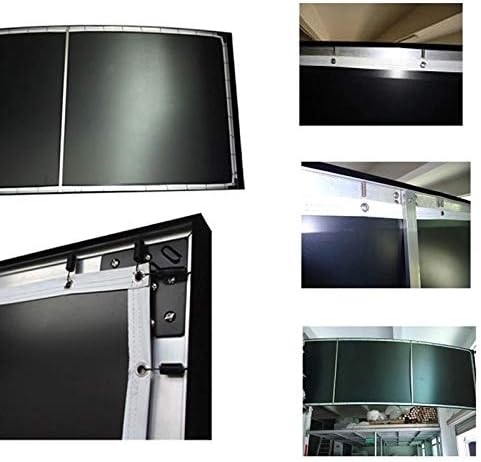 CXDTBH 4K 16:9 Бели Тъкани Акустичен Прозрачен Адаптивни 3D Извити Прожекционен Екран с Фиксирани Панела за Проектиране на екрана за Домашно