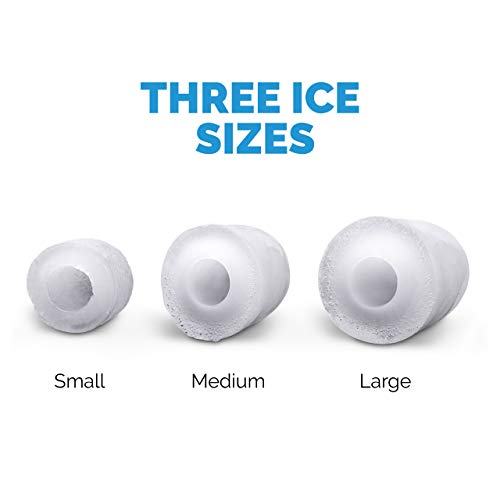 Преносим лед NewAir с тегло 50 килограма. Всеки ден - 12 кубчета за по-малко от 7 минути - Компактен дизайн на плота - 3 размера лед под формата