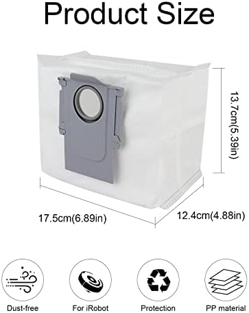 Вакуумни торби за прах, Съвместими за Прахосмукачка Roborock S7 MaxV Ultra/Q5/Q5 +/Q7/Q7 +/Q7 Max Вакуумни Торби за премахване на прах-4